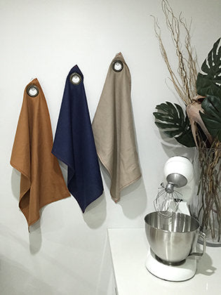 NANNA Linen Tea Towel - Blueberry