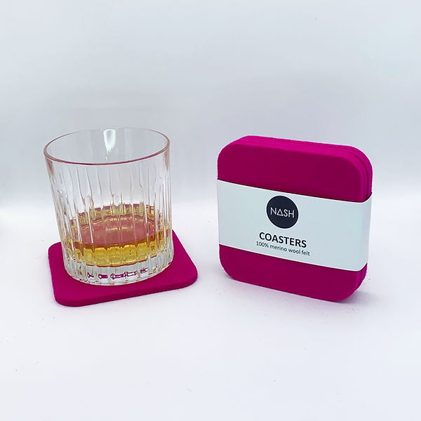 LOKI Merino Wool Coasters - Dahlias