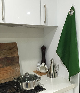 NANNA Linen Tea Towel - Cucumber