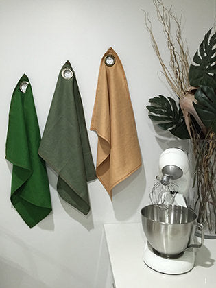 NANNA Linen Tea Towel - Caramel