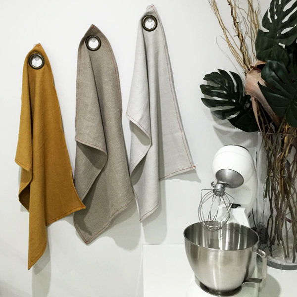 VOR Linen Tea Towel - Turmeric