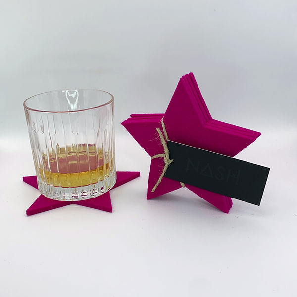 LOKI Merino Wool Coasters - Dahlias