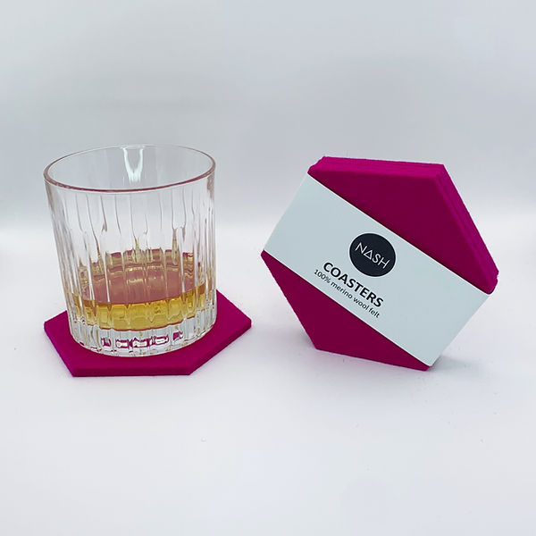 LOKI Merino Wool Coasters - Dahlias