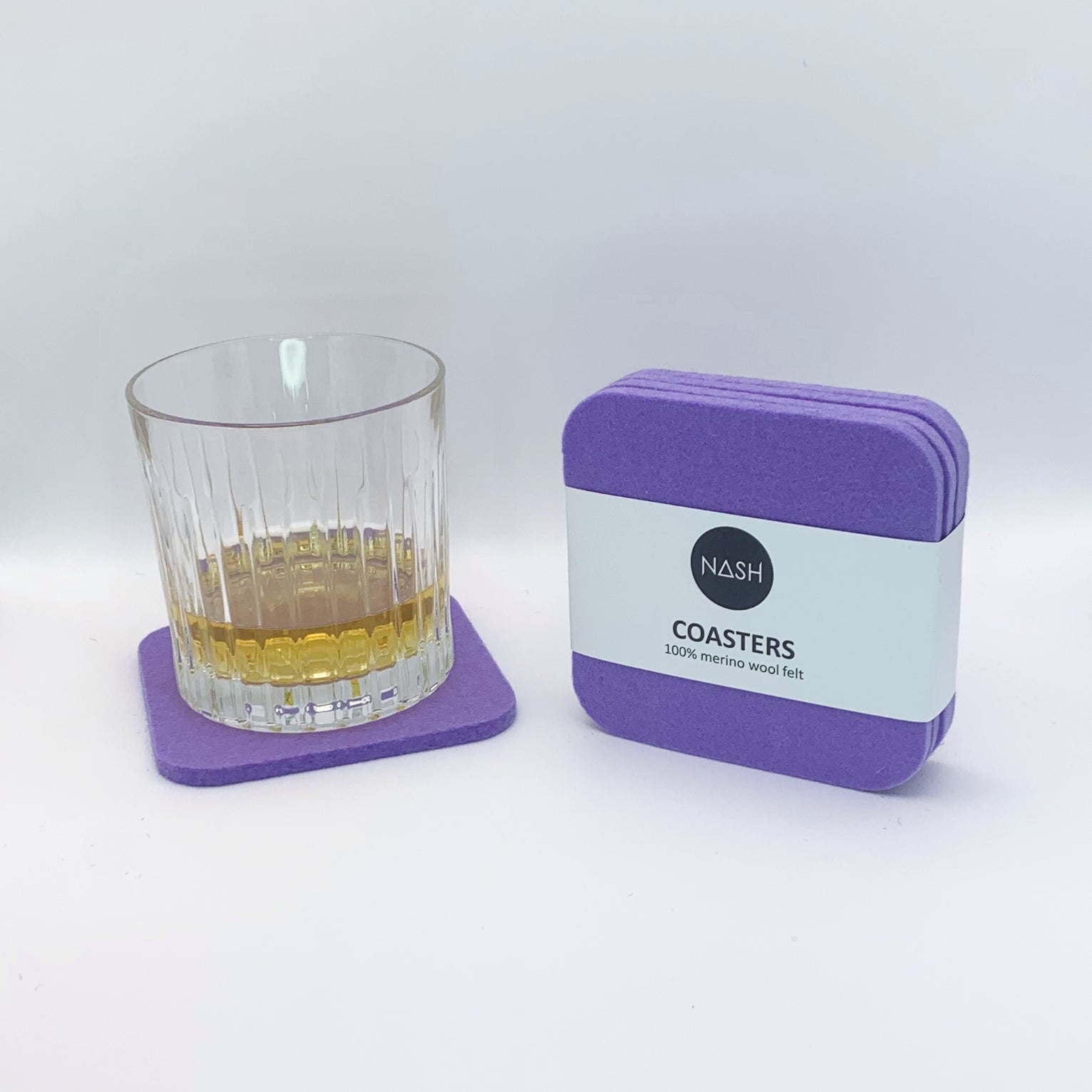 LOKI Merino Wool Coasters - Lavender