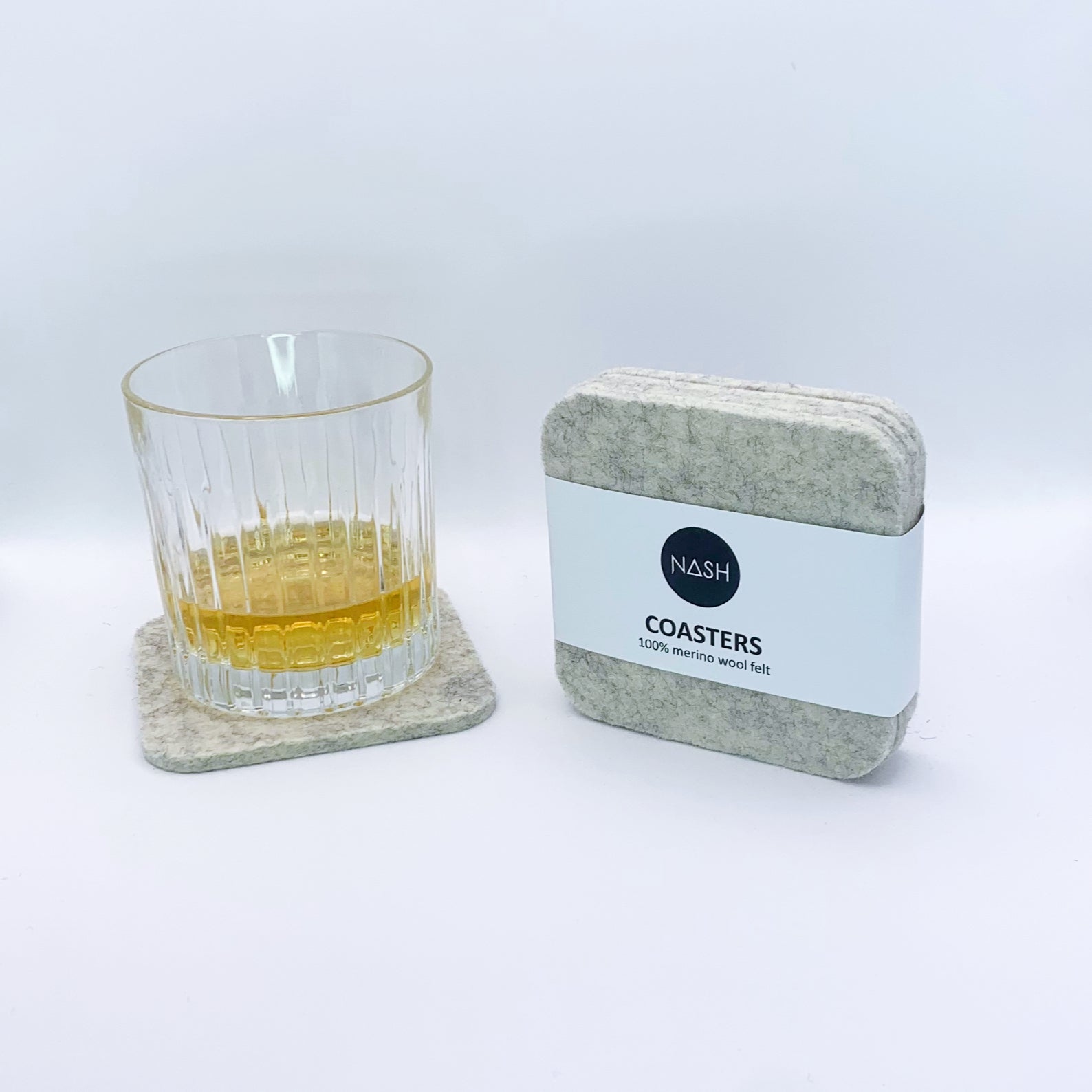 LOKI Merino Wool Coasters - Snow