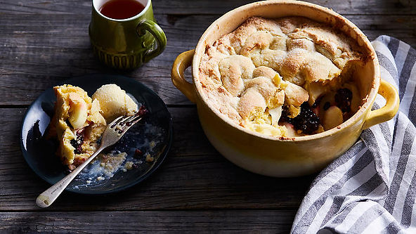 Apple and Blackberry Shortcake