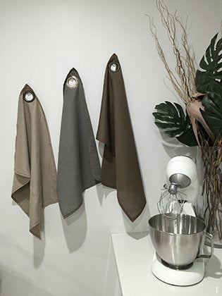 NANNA Linen Tea Towel - Seaweed