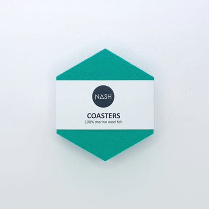 LOKI Merino Wool Coasters - Jade