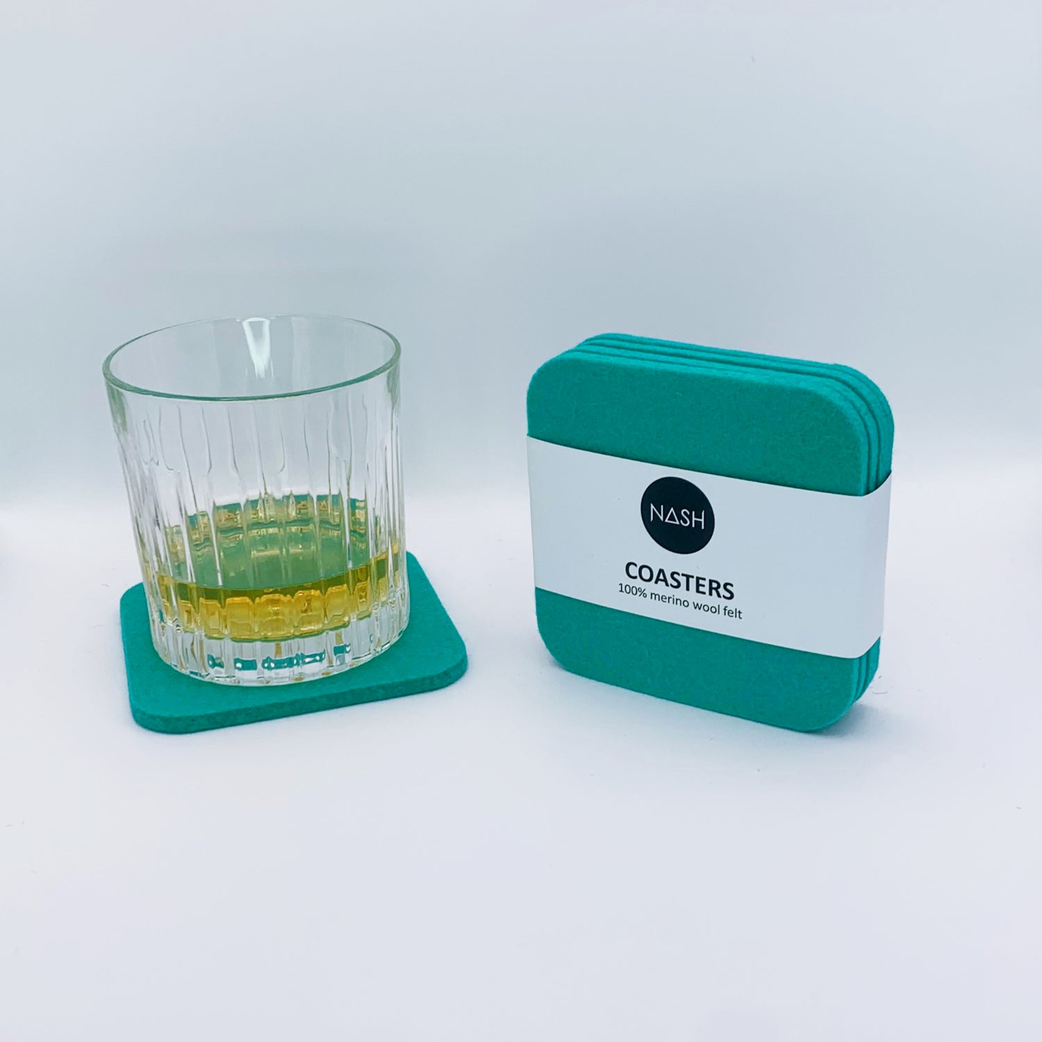 LOKI Merino Wool Coasters - Jade